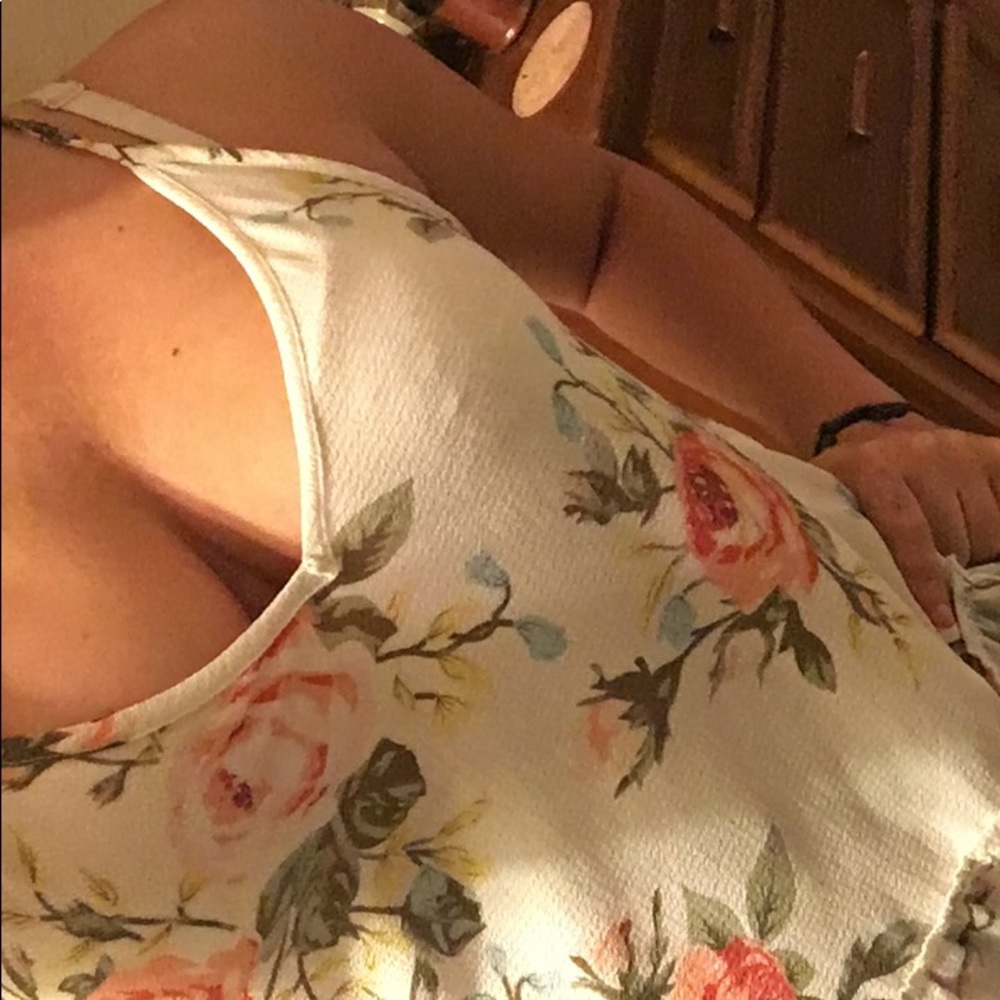 Floral tank - long